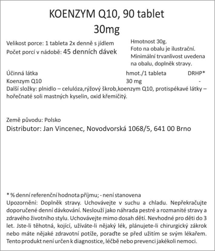 Koenzym Q10 90 tablet