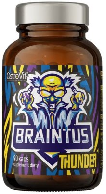 Kofein - Braintus Thunder 90 kapslí, VÝKON, KONCENTRACE, RELAXACE