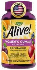 Alive! gumový multivitamin pro ženy s bórem, ovocem a zeleninou 60 gumáků