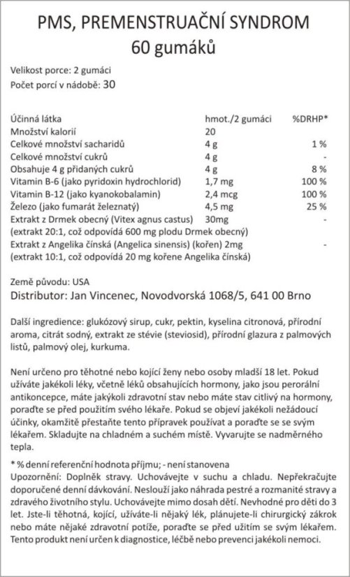 Bylinná směs PMS, PREMENSTRUAČNÍ SYNDROM