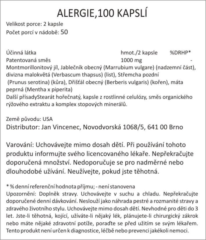 Bylinná směs ALERGIE