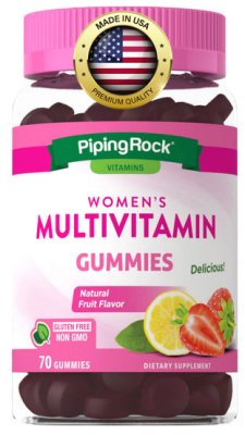 Gumový multivitamin pro ženy s kolagenem (ovocná příchuť), 70 gumáků