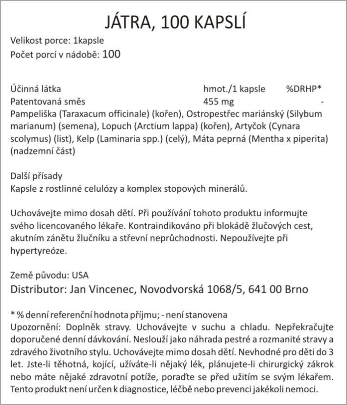 Bylinná směs JÁTRA A ŽLUČNÍK