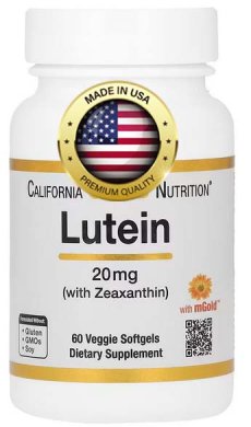 Lutein a Zeaxanthin, 20mg, 60 kapslí, KŮRA NA OČI