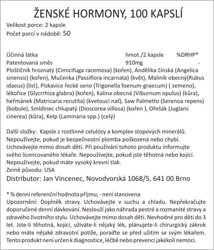 Bylinná směs ŽENSKÁ ROVNOVÁHA