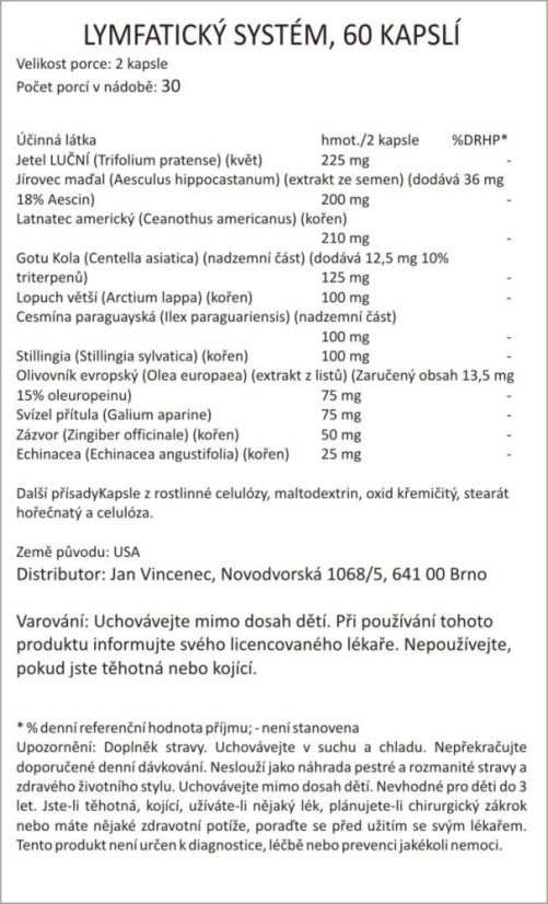 Bylinná směs LYMFATICKÝ SYSTÉM