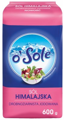 Himalájská sůl s jódem, jemně mletá, 600g