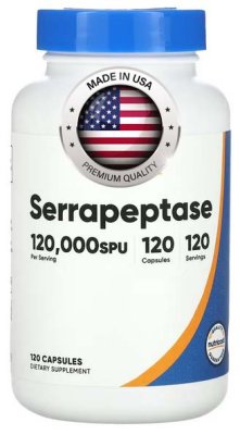 Serrapeptase 120.000 SPU, 120 kapslí, ZÁNĚT