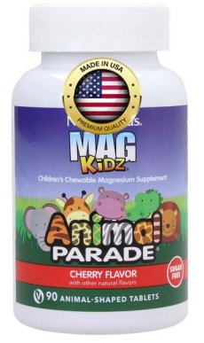 Gumový hořčík/magnesium pro děti od 3 let, měkké bonbóny s třešňovou příchutí, 90 měkkých bonbónů