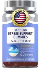 STOP STRESU, GABA & L-Theanine & meduňka, 60 gumáků